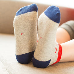 MOMISY 5 Pairs Girl Boys Tube Socks Toddlers Infant Solid Color Boat Spring and Autumn Socks Stretch Baby kids Sock (Flag, 1 Year to 3 Year)