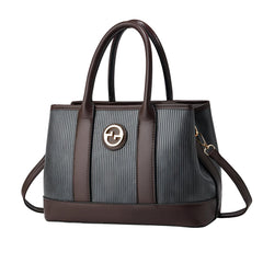 SYGA Women's Handbag | Tote Bag with Dual Tone Ribbed Texture | Elegant Shoulder Bag for Office & Casual Use