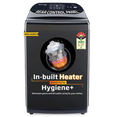 Voltas Beko, A Tata Product 9 Kg 5 Star Fully-Automatic Top Loading Washing Machine with Anti-Bacterial wash Technology (WTL9006UEAH / OBS3060, Dark Grey, Inbuilt Heater)