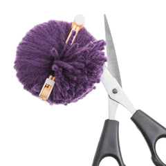 SYGA Plastic Essential Pom-pom Maker for Fluff Ball Weaver Needle Knitting DIY Tool of 4 Different Size (Multicolor)