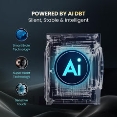 Haier 9 Kg 5 Star Powered by AI-DBT with Direct Drive Technology, PuriSteam, 525mm Super Drum Fully Automatic Front Load Washing Machine (EFL90-DM14IBIEBK,In-Built Heater,Steel Drum,Black)