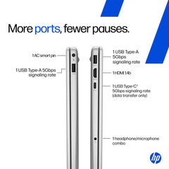 HP 15, 13th Gen Intel Core i5-1334U (16GB DDR4, 1TB SSD) FHD, Anti-Glare, Micro-Edge, 15.6''/39.6cm, Win11, M365(1yr)* Office24, Silver, 1.59kg, FD0552TU, Iris Xe, FHD Camera w/Shutter, Backlit Laptop