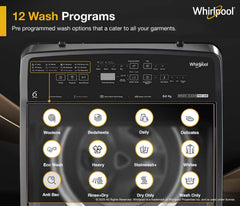 Whirlpool 8 Kg 5 MAGIC CLEAN PRO SW H Fully Automatic Top Load Washing Machine (MAGIC CLEAN PRO SW H KG GREY 10YMW with In-Built Heater)