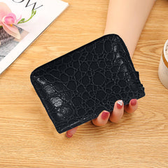 SYGA Women's Fashion Wallet, Double Zipper with Card Slots and Coin Pouch(Black)