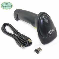 Syga Wireless Barcode Scanner 10 Meter Wireless Range With Storage