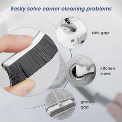 Mini Gap Cleaning Brush (Pack of 4) Hard Bristle Gap Brush for Cleaning Multipurpose Crevice Cleaning Brush Dead Corner Cleaning Brush Used for Home Toilet Bathroom Kitchen Tiles Window Slots