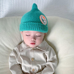 SYGA Baby Winter hat Baby Woolen Knitted Unisex Hat -Green (6-18 Month)