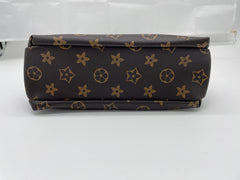 MOMISY Sling Bag with Long Strap for Women Shoulder Zipper Closure Purse Young Ladies (Brown Flower)