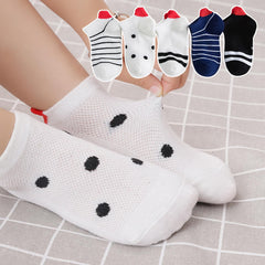 MOMISY 5 Pairs Baby Kids Girl Boys Tube Socks Toddlers Comfortable Ankel Length gifts (IN, Age, 9 Years, 12 Years, Love)
