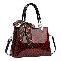 SYGA Women's Leopard Print Large Capacity Handbag | Shoulder Bag with Zipper Closure