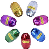 7 Pack Curling Ribbon Metallic Balloon Roll Gift Wrapping Balloon Curling Ribbon for DIY Crafts Wedding Birthday Christmas New Year Party Decoration (Mixed Color)