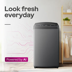 Godrej 7.5 Kg 5 Star Rollercoaster Wash Tech, Fills Tub At ~0 Water Pressure, Strong Wash Waves, Steel Drum Fully Automatic Top Load Washing Machine (WTEON ALP 75 5.0 FDTN GPGR, Graphite Grey)