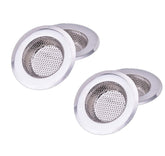 SYGA 4 pieces heavy duty Large Rust free Stainless Steel Kitchen Sink Strainer Plug, Filter Stopper Mesh Jali Long Hair Food Blockages Cleaning Tool for Bathroom Kitchen Sink, 11.3 cm (Suitable for drain diameter 7.3cm to 9.0cm)