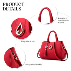 Syga Women's Elegant Handbag Stylish Crossbody Shoulder Bag with Tassel Charm