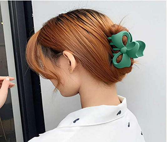 SYGA Hair Claw Clips - Strong Hold - 2Pcs in Green & Black (8cm)