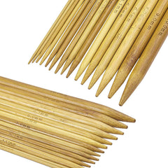 SYGA 15 Sizes(75picks) 8 inch(20CM) Double Pointed Bamboo Knitting Needle