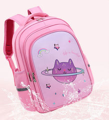 SYGA Kids School Bag Cute Cate Design, Lightweight Backpack for Elementary school students (Pink)