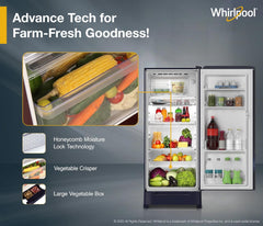 Whirlpool 184 L 5 Star Direct-Cool Single Door Refrigerator with Intellisense Inverter Compressor (205 WDE ROY 5S Inv SAPPHIRE SPRING-Z)