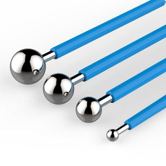 SYGA DIY Cake Tools, AmyTalk 4Pcs Metal Ball Baking Fondant Cake Tools Stainless Steel 8 Head Pen for Sugar Flower