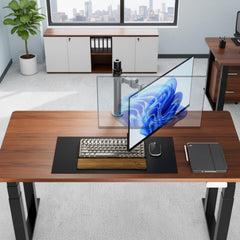 RISSACHI Monitor Stand for Desk 17-30 Inch | Height Adjustable Arm Mount with 10 Kg Load Capacity