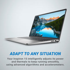Dell 15, AMD Ryzen 5-7530U Processor, 16GB RAM, 512GB SSD, FHD IPS 15.6"/39.62 cm 120Hz Display, Windows 11, MSO'24, Platinum Silver, 1.67kg, Standard Keyboard, 15 Month McAfee, Thin & Light Laptop