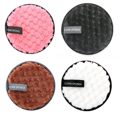 MOMISY Reusable Makeup Remover Cleansing Pads | Easily Removes Stubborn Face & Eye Makeup | Multifunctional, Safe for Oily, Dry or Sensitive skin | Pack of 4