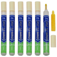 SYGA Grout Tile Pen Wall Grout Restorer Pen Repair Marker Grout Filler Pen for Restoring Tile Grout Wall Floor Bathrooms and Kitchen, Cream