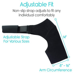 SYGA Left Shoulder Brace for Women Men Rotator Cuff,Adjustable Shoulder Support for Shoulder Pain Relief