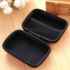 SYGA Headphone Storage Bag Mobile Phone Data Cable Charger Storage Box Headphone Bag Digital Storage(Black)