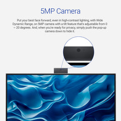 Dell 24 All-in-One|13th i5-1334U, 8GB RAM DDR5 512GB SSD,Intel Graphics|23.8" FHD AG,IPS, 99% SRGB|Win 11+MSO'24+O365|Molded Speaker Grill|Intel WiFi 6e|5MP Pop-Up IR Camera|Dolby Atmos Dual Speakers