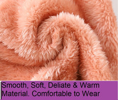MOMISY Unisex Baby Girls Boys Faux Fur Sleeveless Vest Coat Lightweight V-Neck Short Gilet for Toddler (1 to 2 Years, Beige)