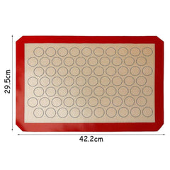 Syga Reusable Silicone Non-Stick Cookies Baking Mats for Moulds and Rolls, for Making Bread, Cakes, Macaroni, Buns and Loaves, Black, 2 Pieces