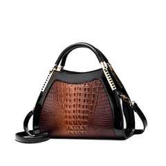 SYGA Women's Shell Handbag Elegant Purse with Contrast Detail & Shoulder Strap