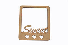 SYGA Sweet Letter with Hearts Scrapbook Decorative Wood Craft Items