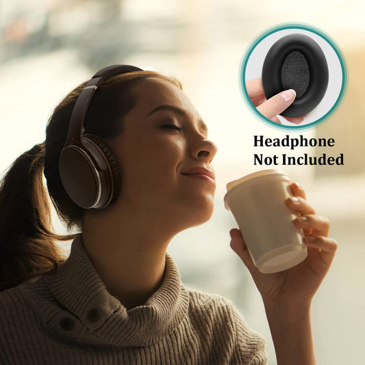Syga Cushions Replacement Ear Pads for Beats Studio 2 & 3 Wireless Softer Leather, Luxurious Memory Foam Enhanced Noise Isolation & Stronger Adhesive (Black, B0501- B0500)
