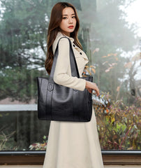 SYGA Women's Crossbody Bag, Single Shoulder Strap, Zipper Closure, Genuine Leather, Black