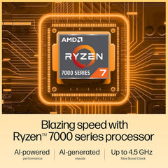 HP 15 Laptop, AMD Ryzen 7 7730U (16GB DDR4,512GB SSD) Anti-Glare, Micro-Edge,15.6''/39.6cm, FHD, Win11, M365 Basic(1yr),Office Home24,Silver,1.59kg,FHD Camera w/Privacy Shutter, Backlit KB, fc0390AU