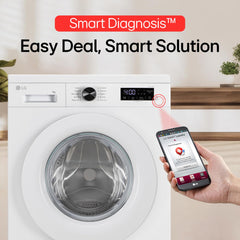 LG Smart Choice, 7 Kg, 5 Star, Steam, Inverter Direct Drive Technology, 6 Motion DD, Fully-Automatic Front Load Washing Machine (FHB1207Z2W, Remove Allergens & Stain, In-Built Heater, Essence White)