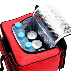 SYGA Insulation Storage Picnic Bag Heavy Shopping Organizer Foldable Storage Bag_Red
