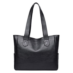 SYGA Women's Crossbody Bag, Single Shoulder Strap, Zipper Closure, Genuine Leather, Black