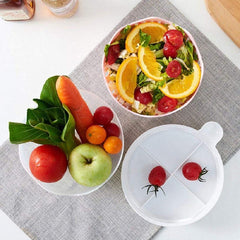 SYGA Salad Cutter Bowl 3 in 1 Multifunctional Vegetable Fruit Chopper Spinner and Salad Maker(Pink)
