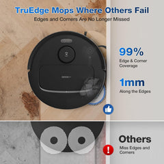 ECOVACS Deebot N30 PRO Omni 2 In 1 Robotic Vacuum Cleaner & Mop,10000 Pa Suction,3500+ Sq.Ft,Self-Emptying Omni-Station,Truedge Mopping,Zerotangle 2.0,Hot Air-Drying,Auto-Lift Mop On Carpet,320 Mins