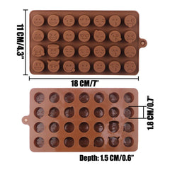 SYGA 28-Cavity Emoji Emotion Cake Mold Smiley Chocolate Candy Baking Mould
