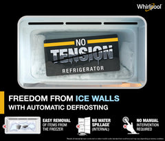 Whirlpool 192 L 3 Star Vitamagic PRO Frost Free Direct-Cool Single Door Refrigerator (215 VMPRO PRM 3S RADIANT STEEL-Z Fridge, Silver, Auto Defrost Technology)