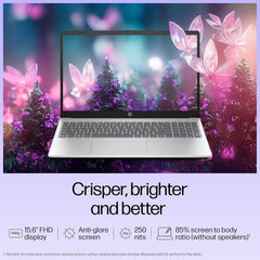 HP 15, Intel Core i3-1315U-13th Gen Laptop (8GB DDR4 Ram,512GB SSD) Anti-Glare, Micro-Edge,15.6''/39.6CMs FHD, Win11,M365 Basic(1yr),Office Home24, Silver,1.59kg, FHD fd0569TU