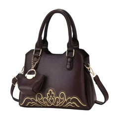 SYGA 2 Piece Women's Western-Style Embroidered Handbags With mini pouch, Shoulder & Messenger Bag for Daily Use