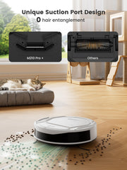 Lefant M210 Robot Vacuum Cleaner, 2200Pa Strong Suction, 7.8cm Thin 28cm Dia, Automatic Self-Charging Small Robotic Vacuums, 2.4G Wi-Fi/App/Alexa Control, Ideal for All Hard Floors