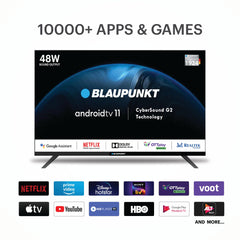 Blaupunkt 101 cm (40 inches) Cyber Sound G2 Series Full HD LED Google TV 40CSG7112 (Black)