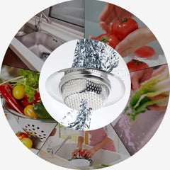 SYGA 2 Pieces Heavy Duty Rust Free Stainless Steel Medium Kitchen Sink Strainer Plug, Filter Stopper Mesh Jali Long Hair Food Blockages Cleaning Tool for Bathroom Kitchen Sink, 9.0 cm