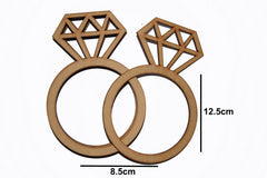 SYGA Ring Scrapbook Decorative Wood Craft Items